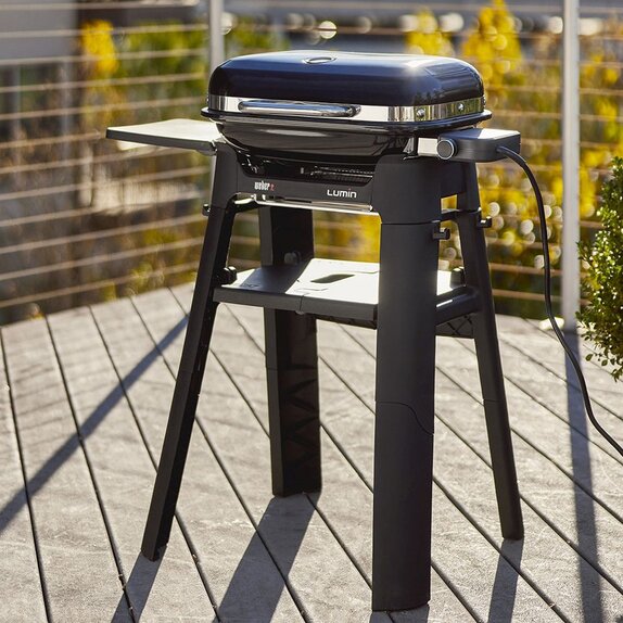 Lumin Compact Electric BBQ black with stand - image 1