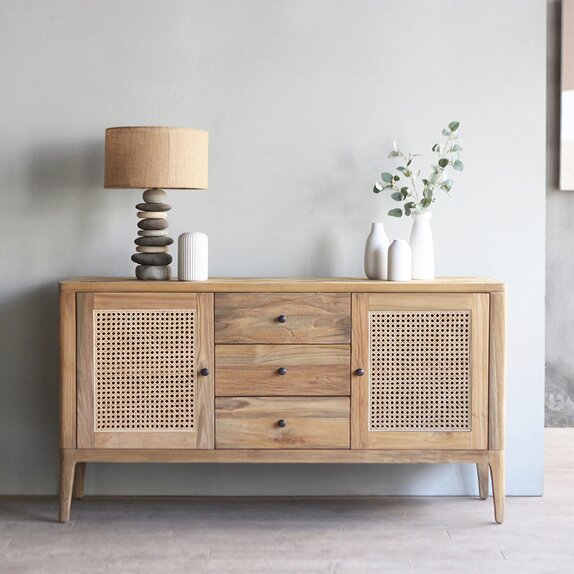 Lymington 2 Door 3 Drawer French Caning Sideboard
