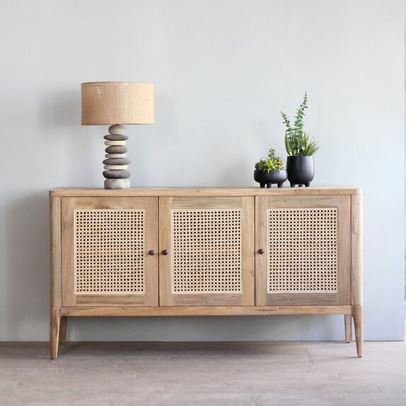 Lymington 3 Door French Caning Sideboard