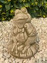 Melmar Stone Frog On A Lily Pad - Sherwood