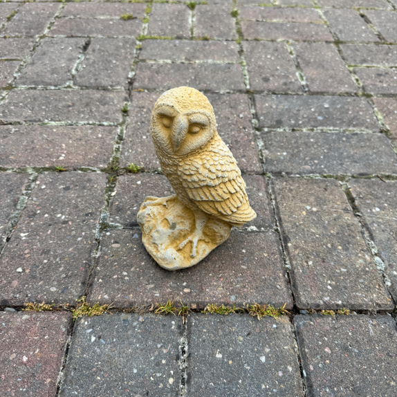 Melmar Stone Little Owl - Sandstone