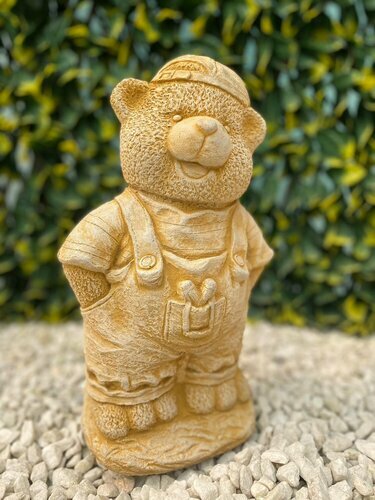 Melmar Stone Teddy with Hat - Sandstone - image 1