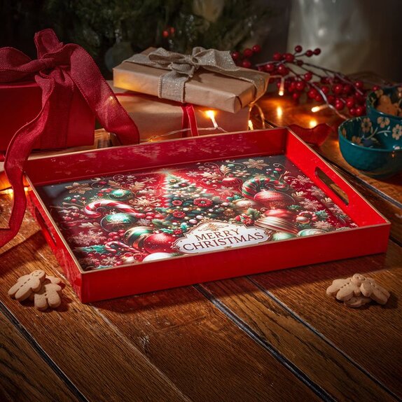Merry Christmas DecorTray - Rectangular - image 1