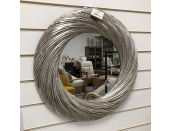 Mirror Farrah Cast Silver Circular Large