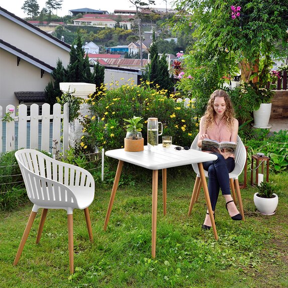 Nassau Square Bistro Set White - image 1