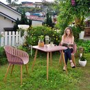 Nassau Square Bistro Set Pink