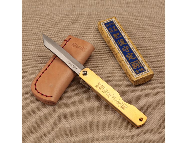 Niwaki Blue Steel Higonokami Folding Knife