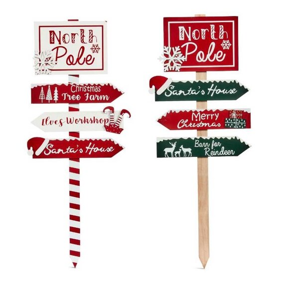 North Pole! Santa's Sign (Mixed case) - image 2