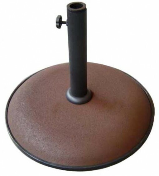 Parasol Base 15kg Brown