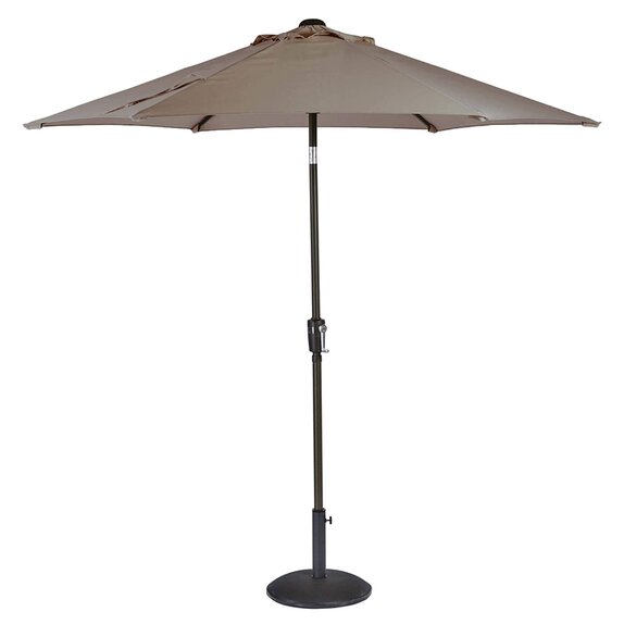 Parasol Riviera 2.2m Deluxe Crank, Taupe - image 1