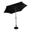 Parasol Riviera 2.5m Deluxe Crank & Tilt, Carbon Black