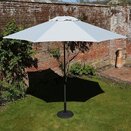 Parasol Riviera 3.5m Deluxe Crank French Grey - image 1