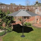 Parasol Riviera 3.5m Deluxe Crank French Grey - image 2