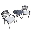 Pescara 2 Seat 70cm Round Bistro Set Bronze - image 1