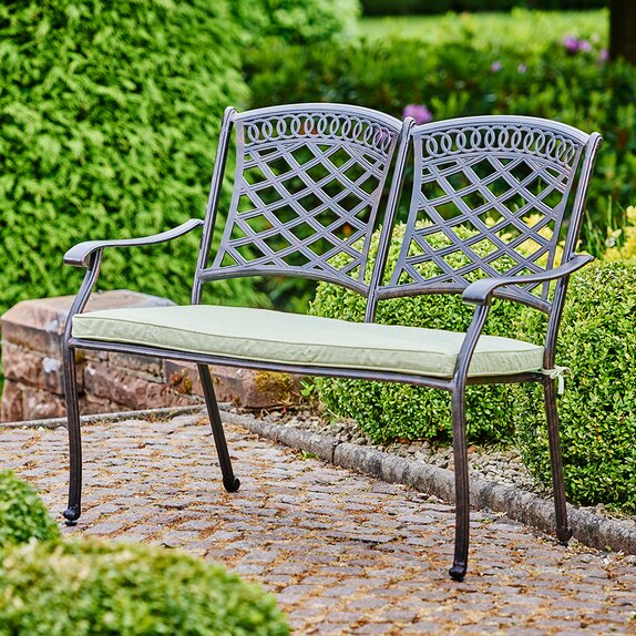Pescara 2 Seat Bench Bronze