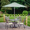 Pescara 4 Seat Round Dining Set Bronze - image 2