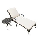 Pescara Lounger with Side Table Bronze