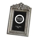 Picture Frame Antique Silver Ribbon 6" x 4"