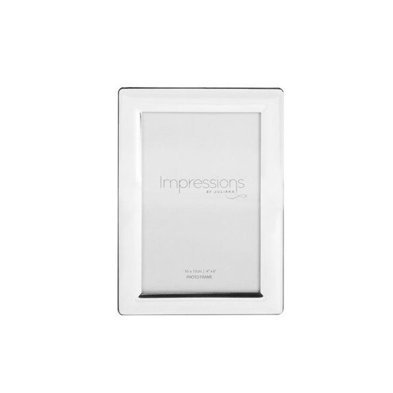 Picture Frame Impressions Silverplated Curved Edge 4" x 6" - image 1