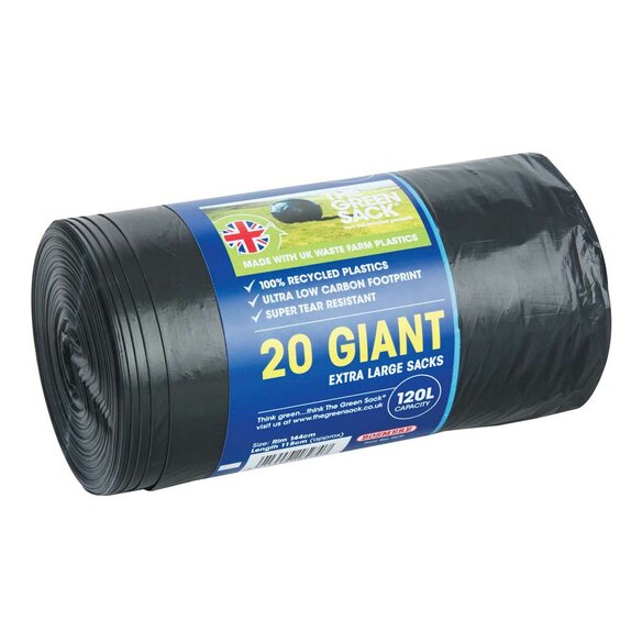 Plain Top Giant Extra Large Sacks 120l
