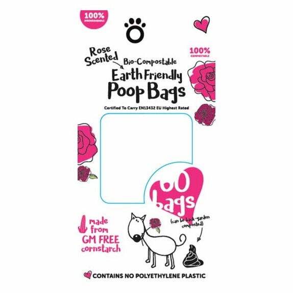 Poop Bags Bio-compostable 4 rolls, 60pk - image 1
