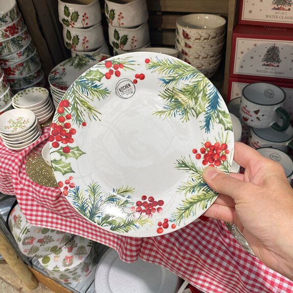 Porcelain Plate White Breakfast 