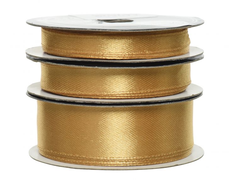 Ribbon Satin Gold
