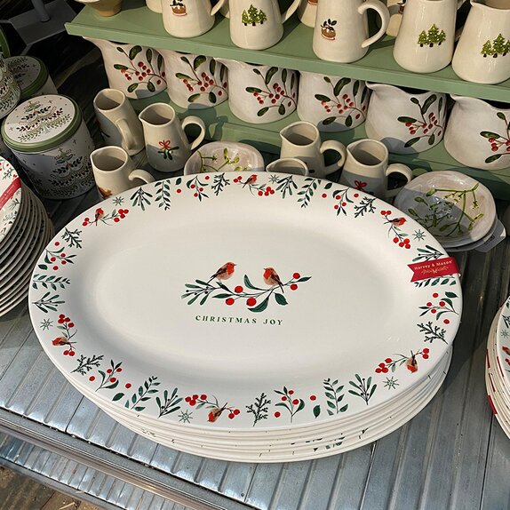 Robin Christmas Joy 16" Serving Plate