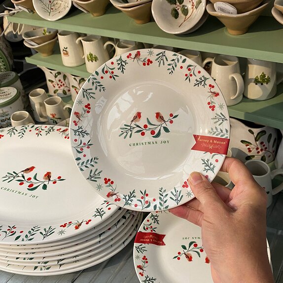 Robin Christmas Joy Side Plate 7.5"