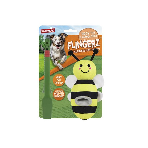 Rosewood Flingerz Bee Throw Toy
