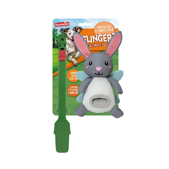 Rosewood Flingerz Rabbit Throw Toy