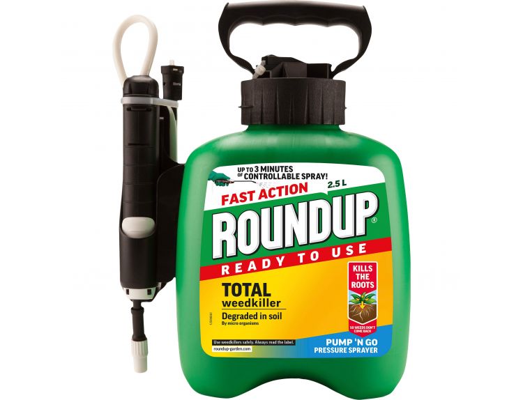 Roundup Fast Action Weedkiller Pump n Go Sprayer 2.5 litres