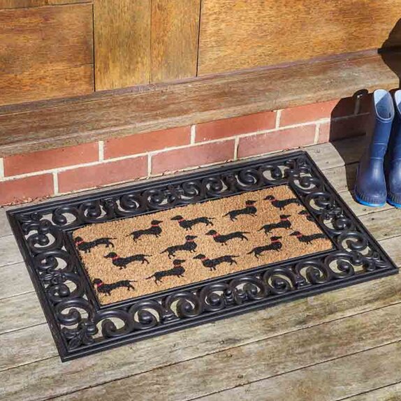 Rubber Frame Insert Mat Dogs 23x53cm - image 2