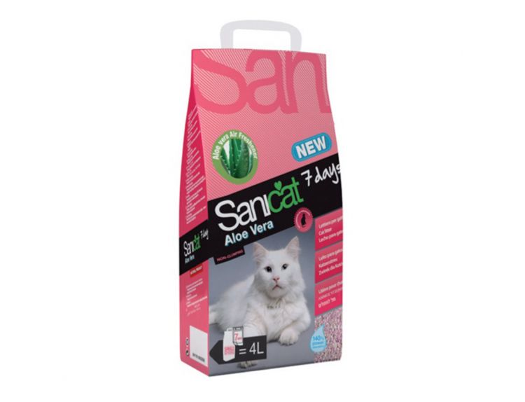Sanicat Aloe Vera 7 Days Cat Litter 4ltr