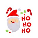 Santa Gel Sticker Set