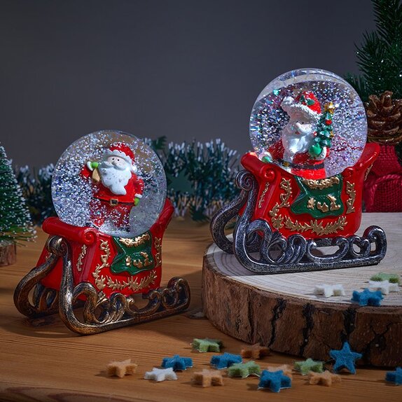 Santa Sleigh 8cm - Assorted - image 1