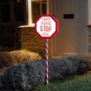 Santa Stop Here Sign Large