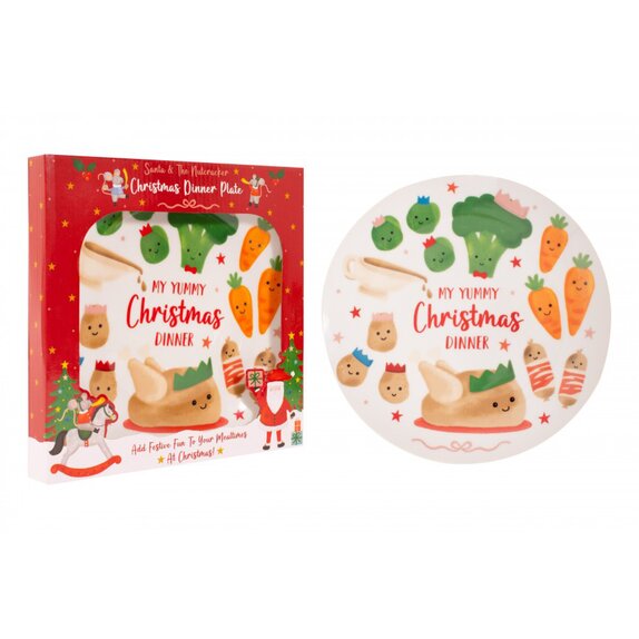 Santa & The Nutcracker Kid's Dinner Plate