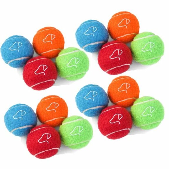 Squeaky Pooch 6.5cm Tennis Balls - Value 12-PK - image 2