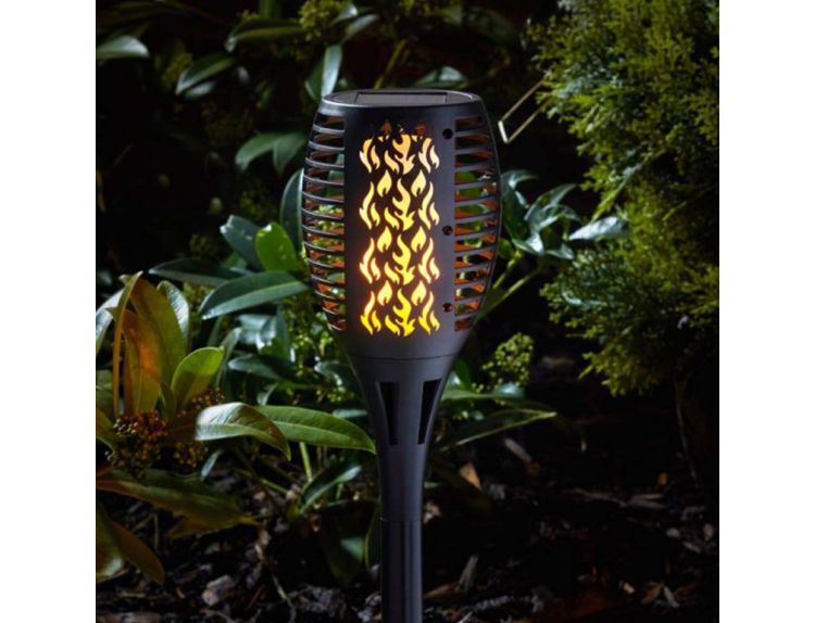 Stake Light Compact Flaming Torch Black