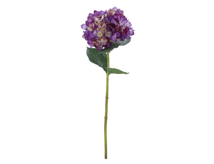 Stem Hydrangea Purple Fabric With Glitter