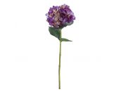 Stem Hydrangea Purple Fabric With Glitter