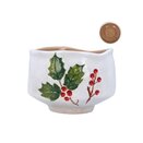 Stoneware Bowl Holly & Berries