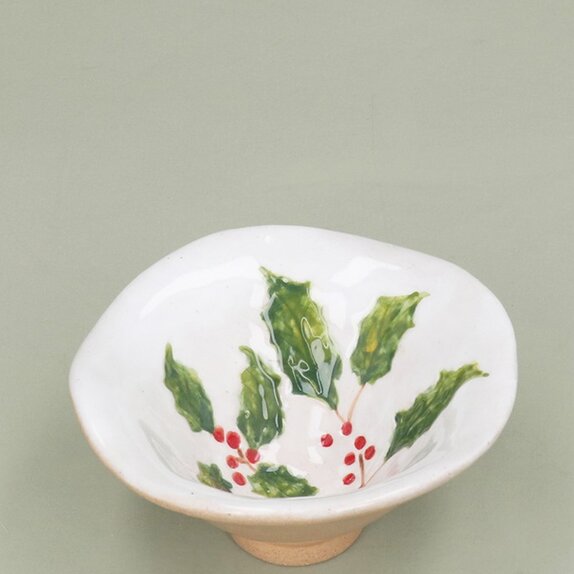 Stoneware Mini Bowl  Holly & Berries