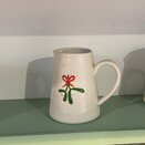 Stoneware Mini Jug Mistletoe