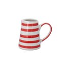 Stoneware Mini Jug Red Stripe