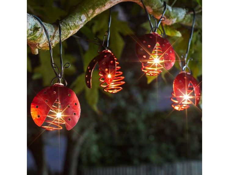 String Lights Ladybirds 