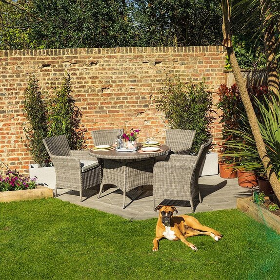 Surrey Hills Weave 4 Seat Dining 