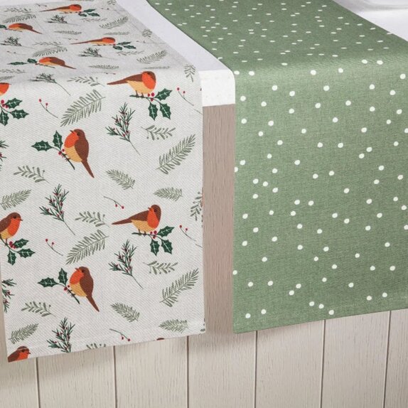 Table Runner Robin Spot Reversible - image 1