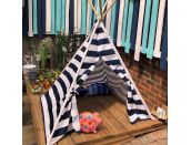 Teepee Tent Polyester Stripes Indoor/Outdoor